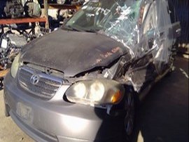 2005 TOYOTA COROLLA GRAY, S MODEL, 1.8L, AT.  Z24909